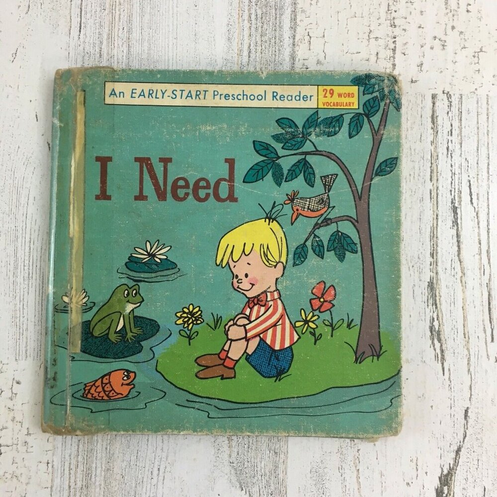 I Need Vtg Book Early Start Preschool Reader 1965 Wonder Books Maggie Jardine